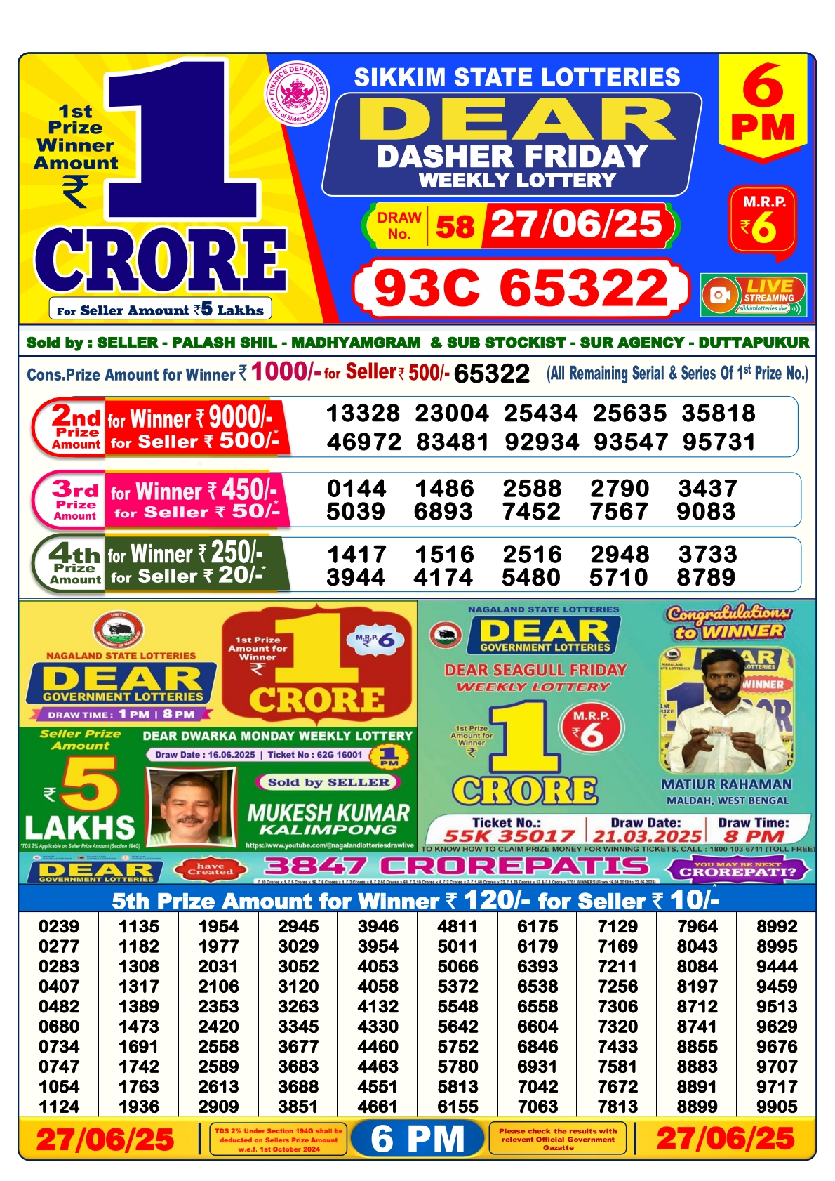 लाटरी सम्बाद टुडे