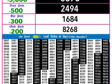 राजश्री नाइट 9pm लॉटरी रिजल्ट 13.11.25 लाटरी सम्बाद टुडे