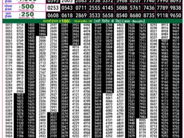 राजश्री 50 लाटरी का रात 7:30 बजे का रिज़ल्ट दिनांक 07.12.25 लाटरी सम्बाद टुडे